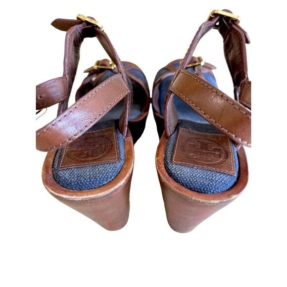 Tory Burch Florian High Wedge Sandal Size 7 - Picture 13 of 15